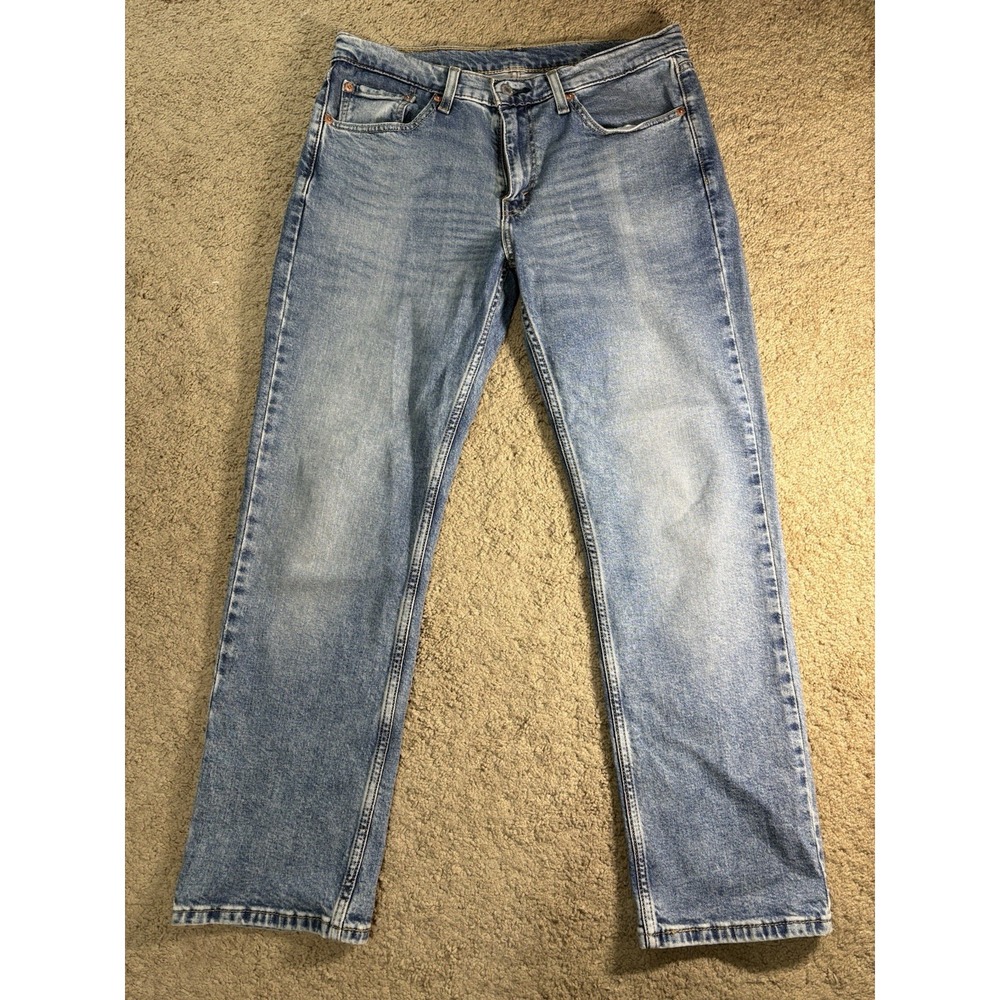 Levis 514 Jeans Men 32x30 Straight Leg Low Rise‎ Stonewashed Preppy